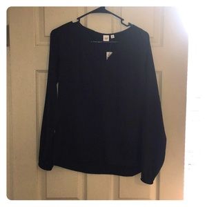 Silky Black Gap Top XS (new with tag)